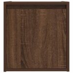 vidaXL Nástenný nočný stolík hnedý dub 38x34x40 cm – Obrázok 6