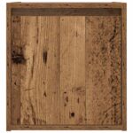 vidaXL Nástenný nočný stolík staré drevo 38x34x40 cm – Obrázok 6