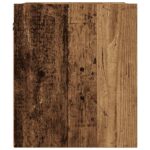 vidaXL Nástenný nočný stolík staré drevo 38x34x40 cm – Obrázok 7
