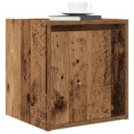 vidaXL Nástenné nočné stolíky 2 ks staré drevo 38x34x40 cm – Obrázok 4
