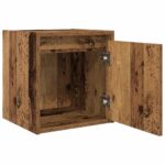 vidaXL Nástenné nočné stolíky 2 ks staré drevo 38x34x40 cm – Obrázok 6