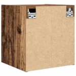 vidaXL Nástenné nočné stolíky 2 ks staré drevo 38x34x40 cm – Obrázok 9