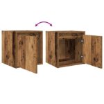 vidaXL Nástenné nočné stolíky 2 ks staré drevo 38x34x40 cm – Obrázok 10