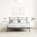 vidaXL Nástenné nočné stolíky 2 ks biele 38x34x40 cm – Obrázok 3