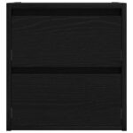 vidaXL Nástenný nočný stolík dub čierny 38x34x40 cm – Obrázok 6