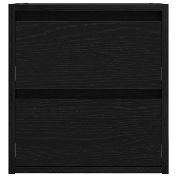 vidaXL Nástenný nočný stolík dub čierny 38x34x40 cm – Obrázok 6