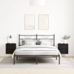 vidaXL Nástenný nočný stolík 2 ks dub čierny 38x34x40 cm – Obrázok 3