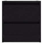 vidaXL Nástenný nočný stolík 2 ks dub čierny 38x34x40 cm – Obrázok 7