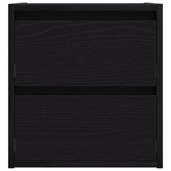 vidaXL Nástenný nočný stolík 2 ks dub čierny 38x34x40 cm – Obrázok 7