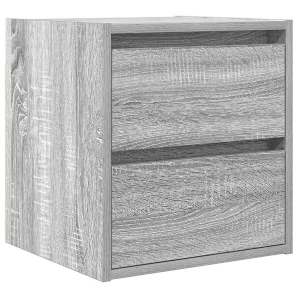 vidaXL Nástenné nočné stolíky 2 ks sivé sonoma 38x34x40 cm – Obrázok 5