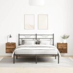 vidaXL Nástenné nočné stolíky 2 ks staré drevo 38x34x40 cm – Obrázok 3