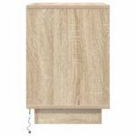 vidaXL Nočné skrinky s LED osvetlením 2 ks Dub sonoma 38x34x50 cm – Obrázok 9