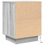 vidaXL nočná skrinka s LED osvetlením sivá Sonoma 38x34x50 cm – Obrázok 8