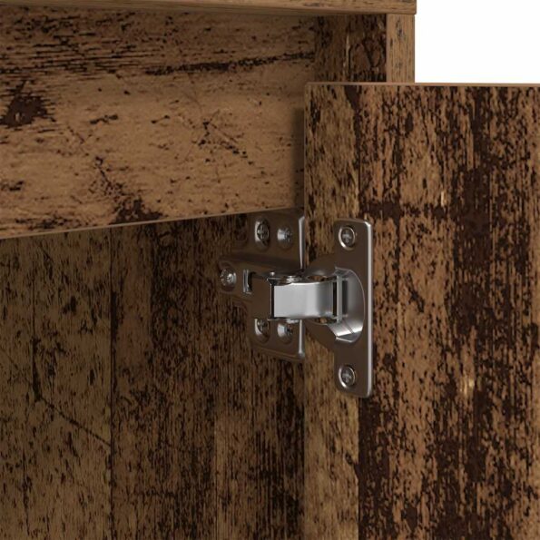 vidaXL Nočná skrinka s LED osvetlením Staré drevo 38x34x50 cm – Obrázok 10