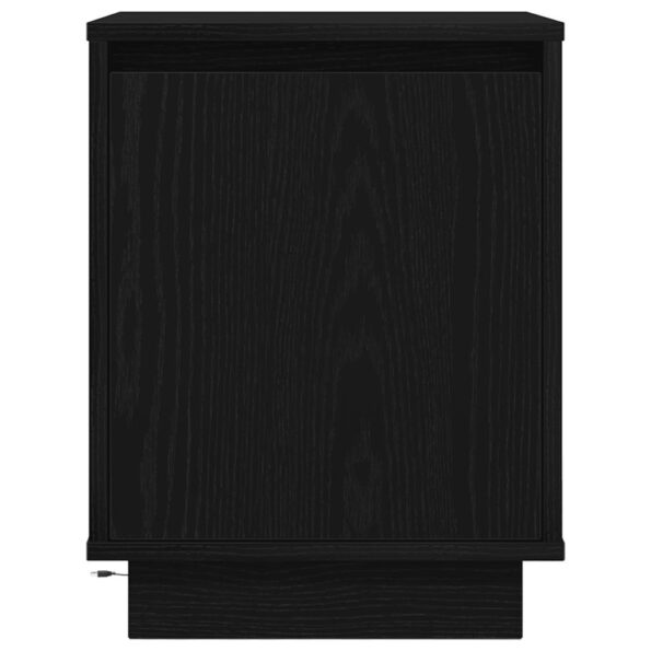 vidaXL Nočná skrinka s LED svetlami čierna 38x34x50 cm – Obrázok 6