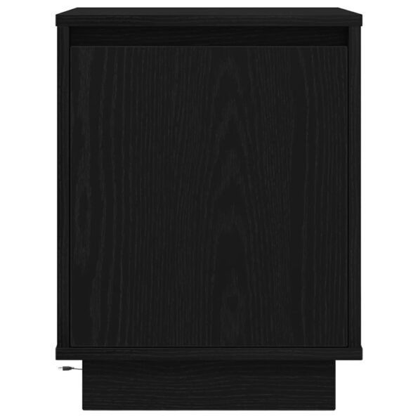 vidaXL Nočné skrinky s LED osvetlením 2 ks Čierna 38x34x50 cm – Obrázok 9