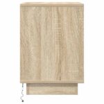 vidaXL Nočné skrinky s LED osvetlením 2 ks Dub sonoma 38x34x50 cm – Obrázok 10