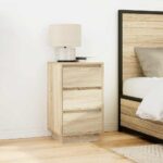 vidaXL nočná skrinka s LED osvetlením dub sonoma 38x34x65 cm – Obrázok 4