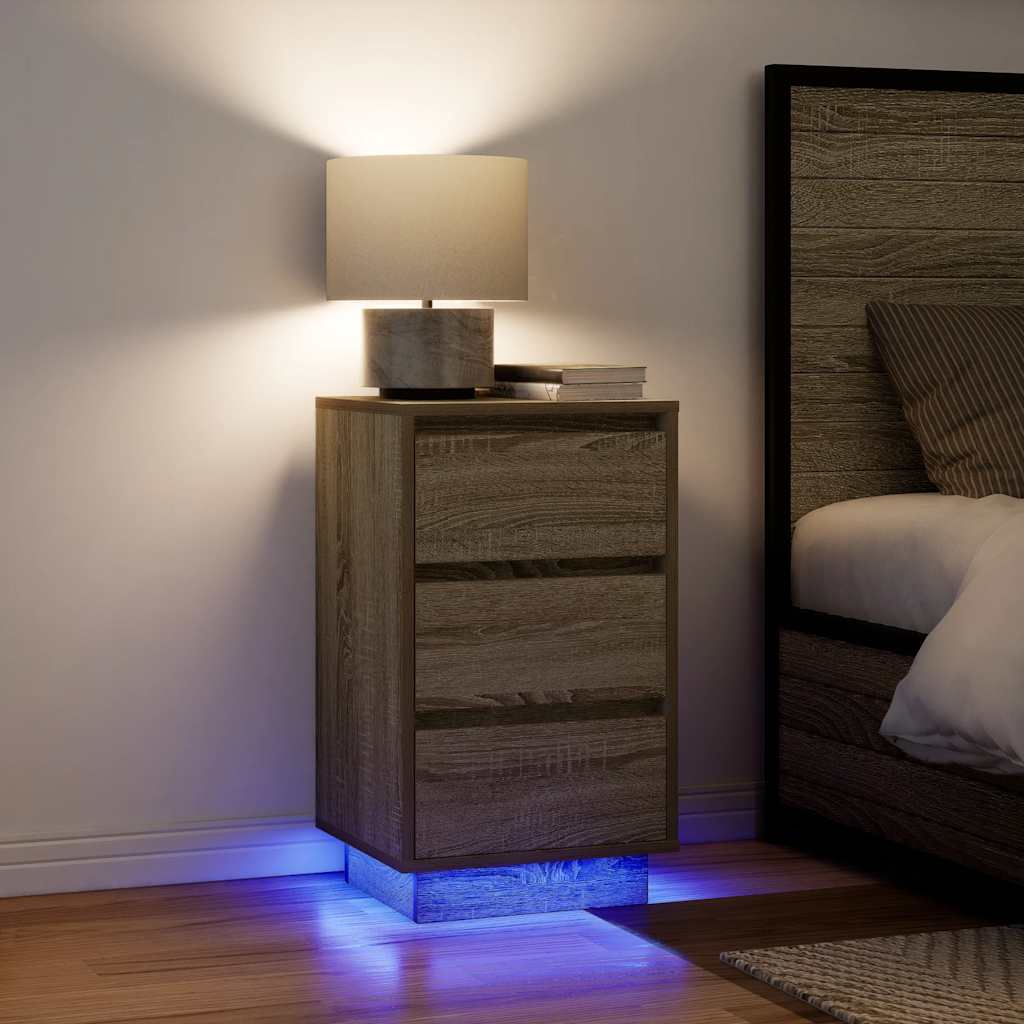 VXL8721158702227_m_en_hd_1.jpg vidaXL nočná skrinka s LED osvetlením dub sonoma 38x34x65 cm – Obrázok 1