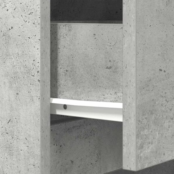 vidaXL Nočný stolík betónovo sivý 39x35x65 cm kompozitné drevo – Obrázok 12