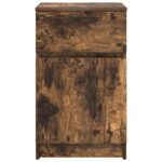 vidaXL Nočný stolík dymový dub 39x35x65 cm kompozitné drevo – Obrázok 6