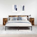 vidaXL Nočné stolíky 2 ks dymový dub 39x35x65 cm kompozitné drevo – Obrázok 3