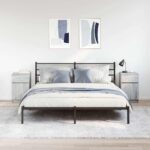 vidaXL Nočné skrinky 2 ks sivá sonoma 39x35x65 cm kompozitné drevo – Obrázok 3
