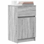 vidaXL Nočné skrinky 2 ks sivá sonoma 39x35x65 cm kompozitné drevo – Obrázok 4
