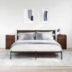 vidaXL Nočné stolíky 2 ks hnedý dub 39x35x65 cm kompozitné drevo – Obrázok 3