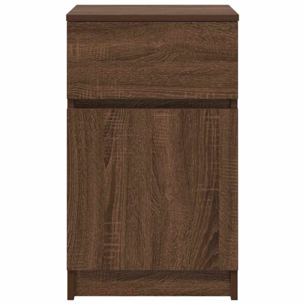 vidaXL Nočné stolíky 2 ks hnedý dub 39x35x65 cm kompozitné drevo – Obrázok 7