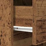 vidaXL Nočný stolík staré drevo 39x35x65 cm kompozitné drevo – Obrázok 12