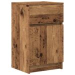 vidaXL Nočné stolíky 2 ks staré drevo 39x35x65 cm kompozitné drevo – Obrázok 5