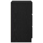 vidaXL Nočné skrinky s 3 zásuvkami 2 ks čierne 39x35x65 cm – Obrázok 8