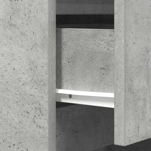 vidaXL Nočné skrinky s 3 zásuvkami 2 ks betónovosivé 39x35x65 cm – Obrázok 11