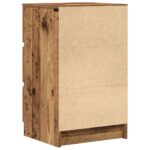 vidaXL Nočné skrinky s 3 zásuvkami 2 ks staré drevo 39x35x65 cm – Obrázok 9