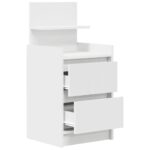 vidaXL Nočné skrinky s 2 zásuvkami 2 ks biele 38x34x80 cm – Obrázok 6