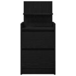 vidaXL Nočný stolík s 2 zásuvkami čierne 38x34x80 cm – Obrázok 6