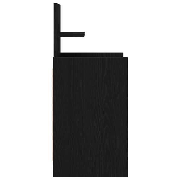 vidaXL Nočný stolík s 2 zásuvkami čierne 38x34x80 cm – Obrázok 7