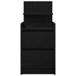 vidaXL Nočné skrinky s 2 zásuvkami 2 ks čierne 38x34x80 cm – Obrázok 7