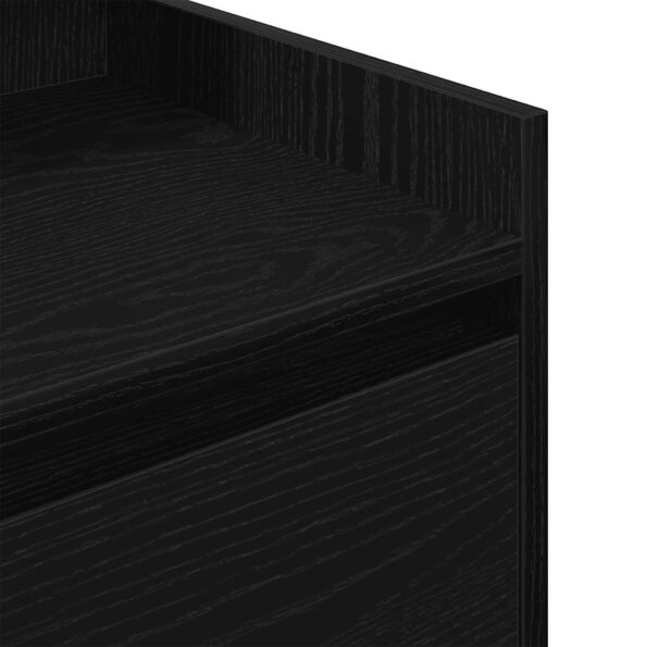 vidaXL Nočné skrinky s 2 zásuvkami 2 ks čierne 38x34x80 cm – Obrázok 10