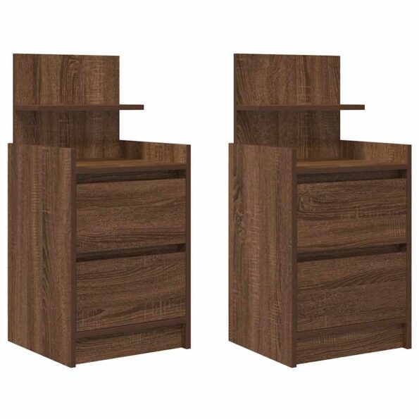 VXL8721158702876_a_en_hd_1.jpg vidaXL Nočné skrinky s 2 zásuvkami 2 ks hnedý dub 38x34x80 cm – Obrázok 2