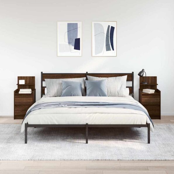 VXL8721158702876_g_en_hd_1.jpg vidaXL Nočné skrinky s 2 zásuvkami 2 ks hnedý dub 38x34x80 cm – Obrázok 3