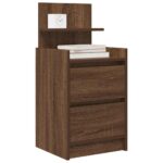 vidaXL Nočné skrinky s 2 zásuvkami 2 ks hnedý dub 38x34x80 cm – Obrázok 4