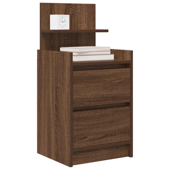 VXL8721158702876_g_en_hd_2.jpg vidaXL Nočné skrinky s 2 zásuvkami 2 ks hnedý dub 38x34x80 cm – Obrázok 4