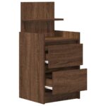 vidaXL Nočné skrinky s 2 zásuvkami 2 ks hnedý dub 38x34x80 cm – Obrázok 6
