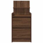 vidaXL Nočné skrinky s 2 zásuvkami 2 ks hnedý dub 38x34x80 cm – Obrázok 7