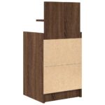 vidaXL Nočné skrinky s 2 zásuvkami 2 ks hnedý dub 38x34x80 cm – Obrázok 9