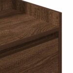 vidaXL Nočné skrinky s 2 zásuvkami 2 ks hnedý dub 38x34x80 cm – Obrázok 10