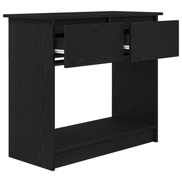 vidaXL Konzolový stolík so zásuvkami čierny 85,5x38,5x74,5 cm – Obrázok 5