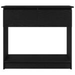 vidaXL Konzolový stolík so zásuvkami čierny 85,5x38,5x74,5 cm – Obrázok 6